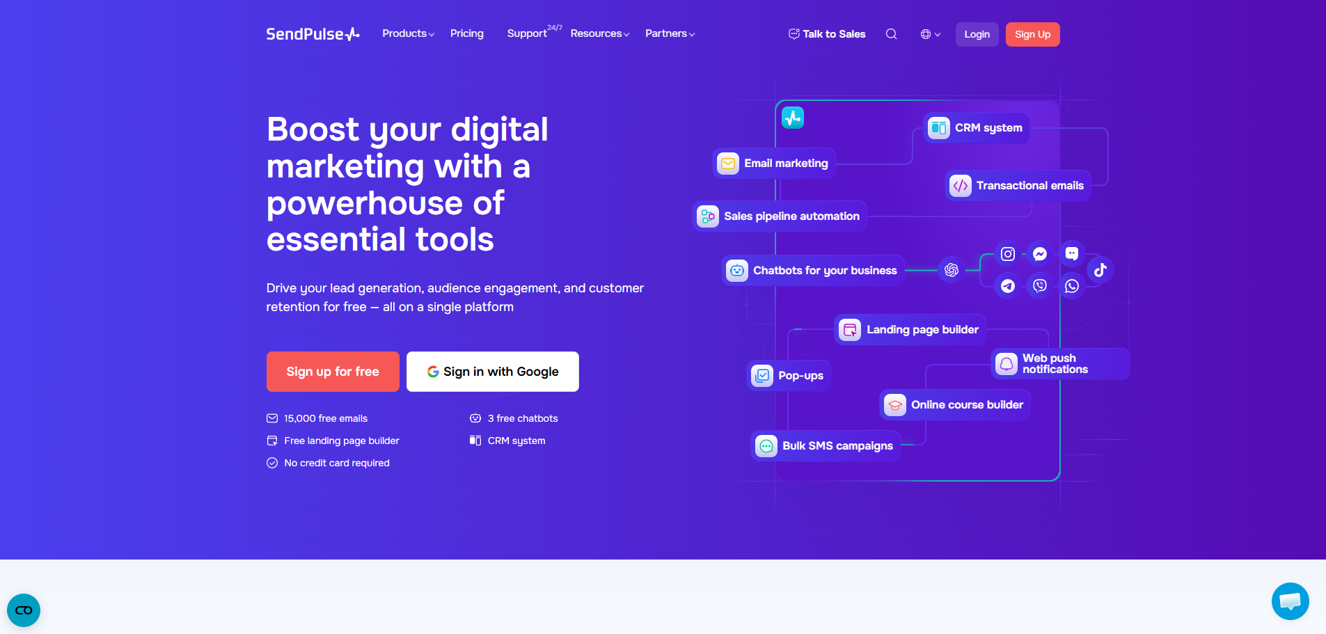 SendPulse product preview