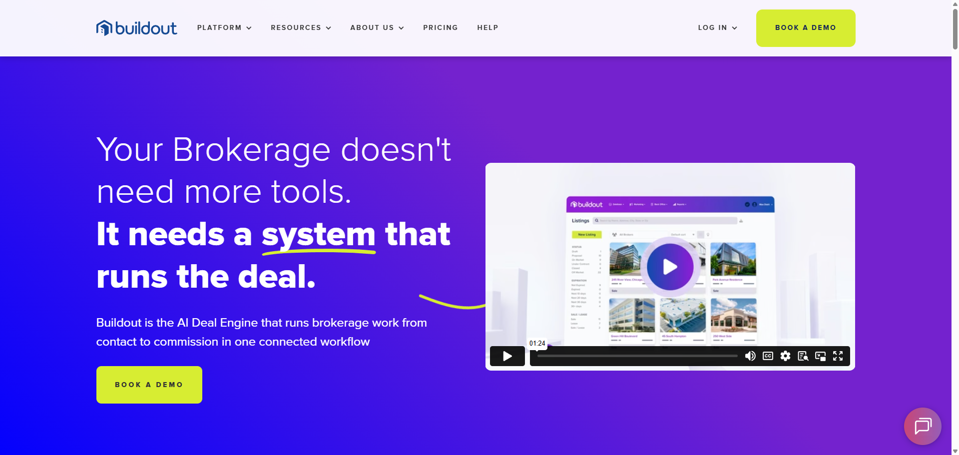 Buildout CRM product preview