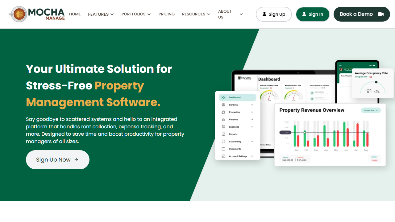 Mocha Manage product preview