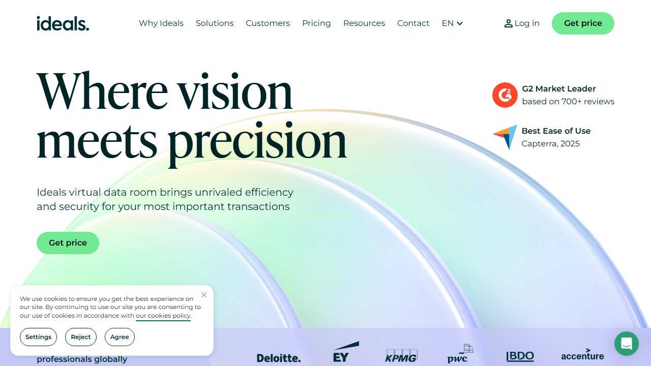 Ideals Virtual Data Room product preview