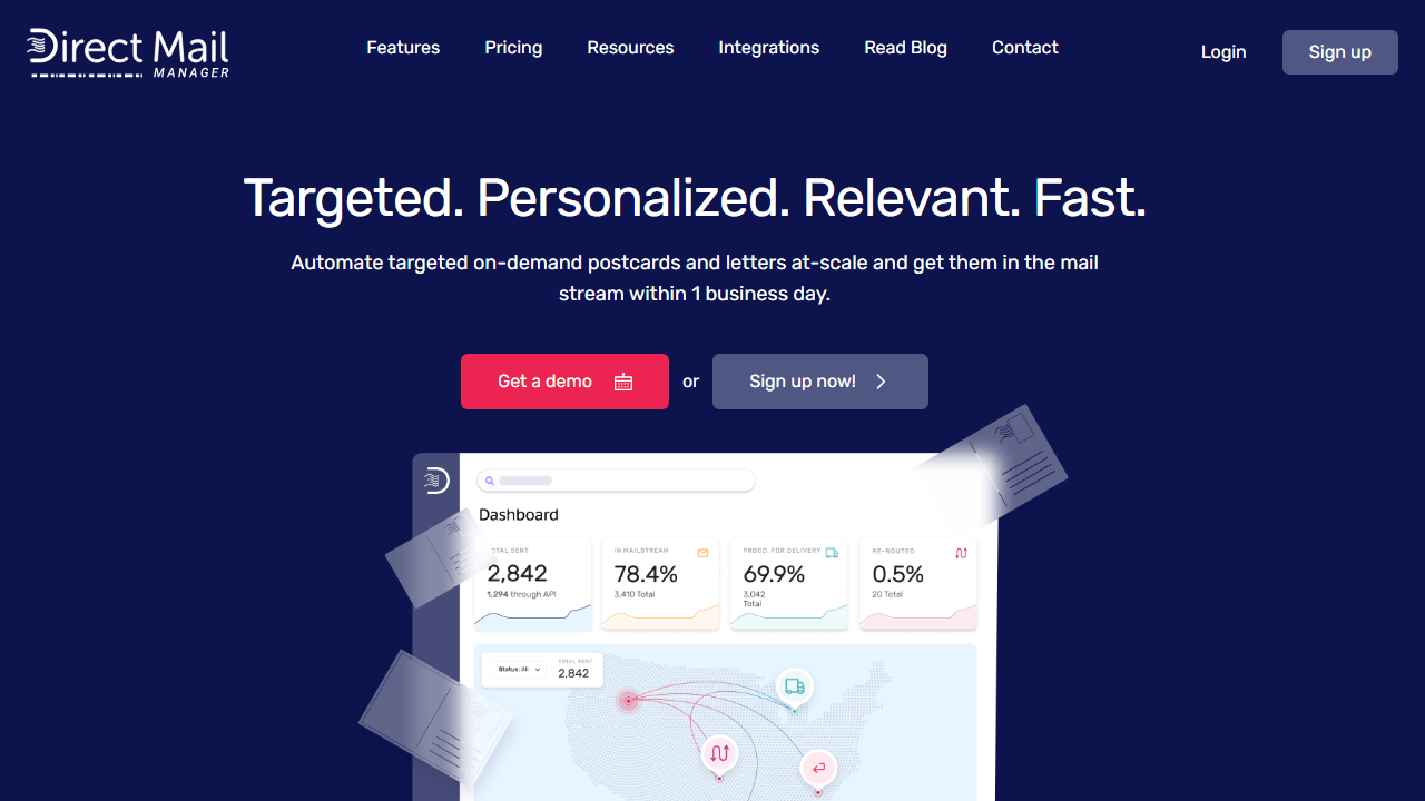 Direct Mail Manager product preview