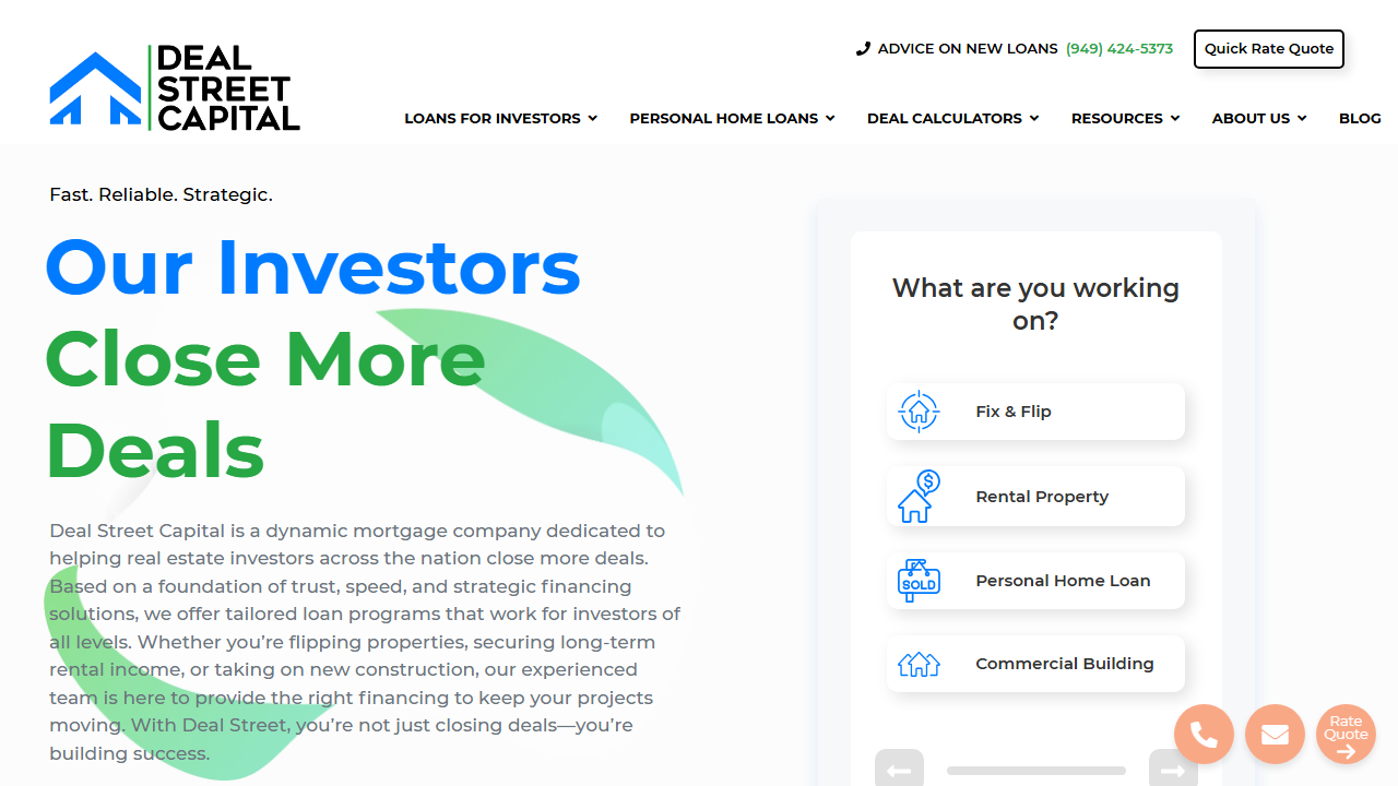 DealStreetCapital product preview