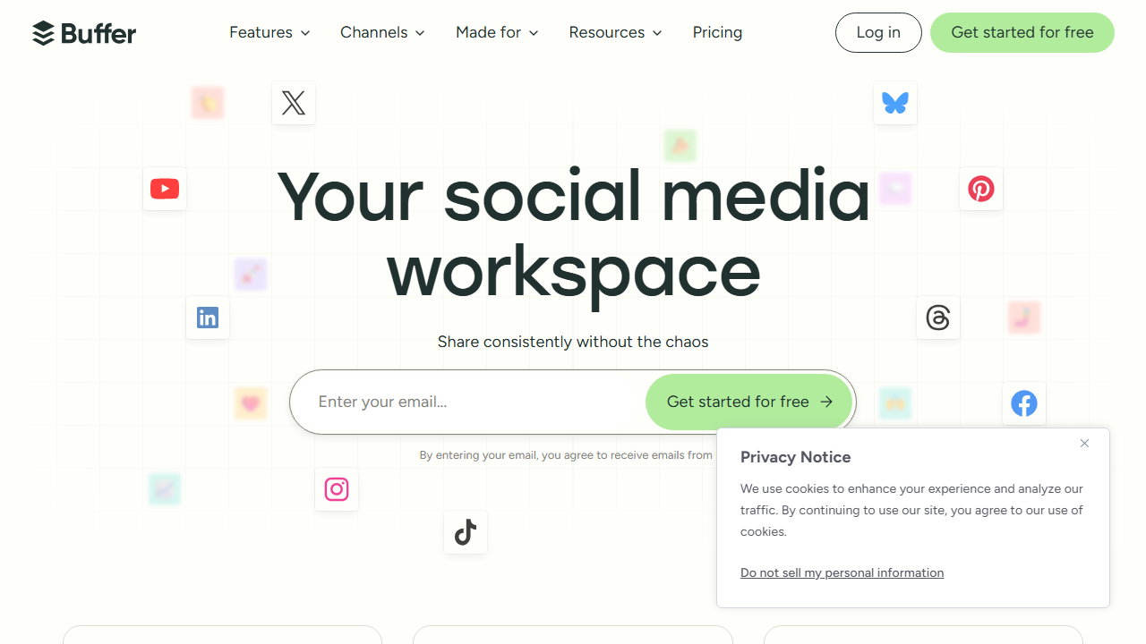 Buffer product preview
