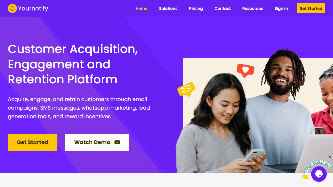 YourNotify product preview