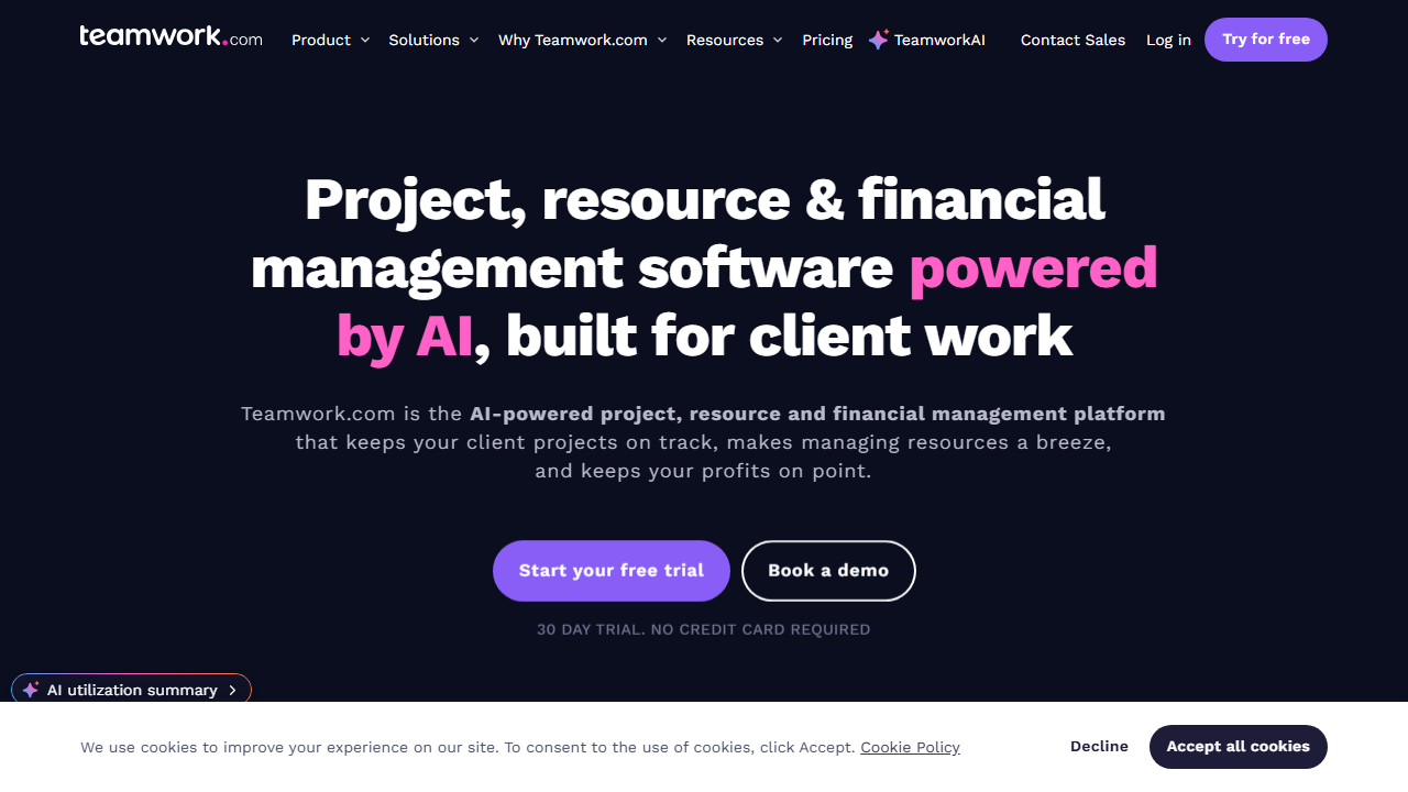 Teamwork CRM product preview