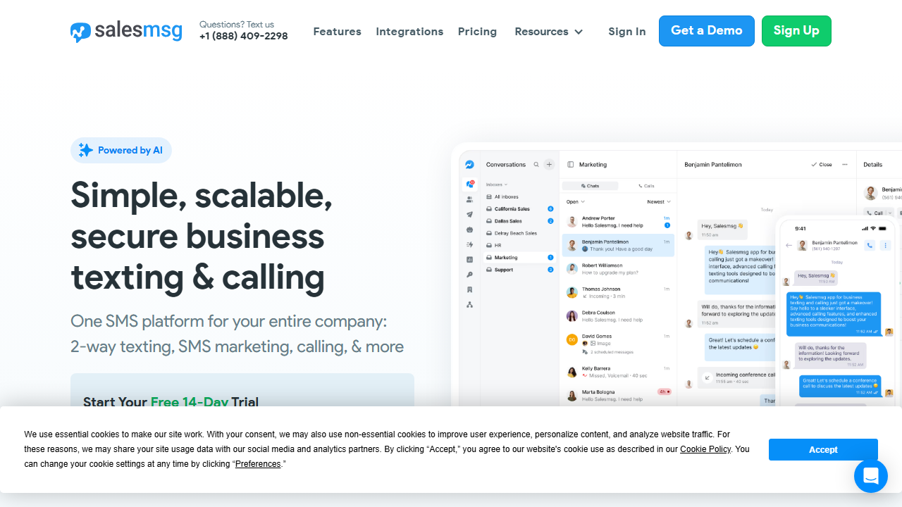 Salesmsg product preview