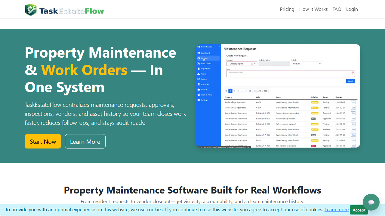 TaskEstateFlow product preview