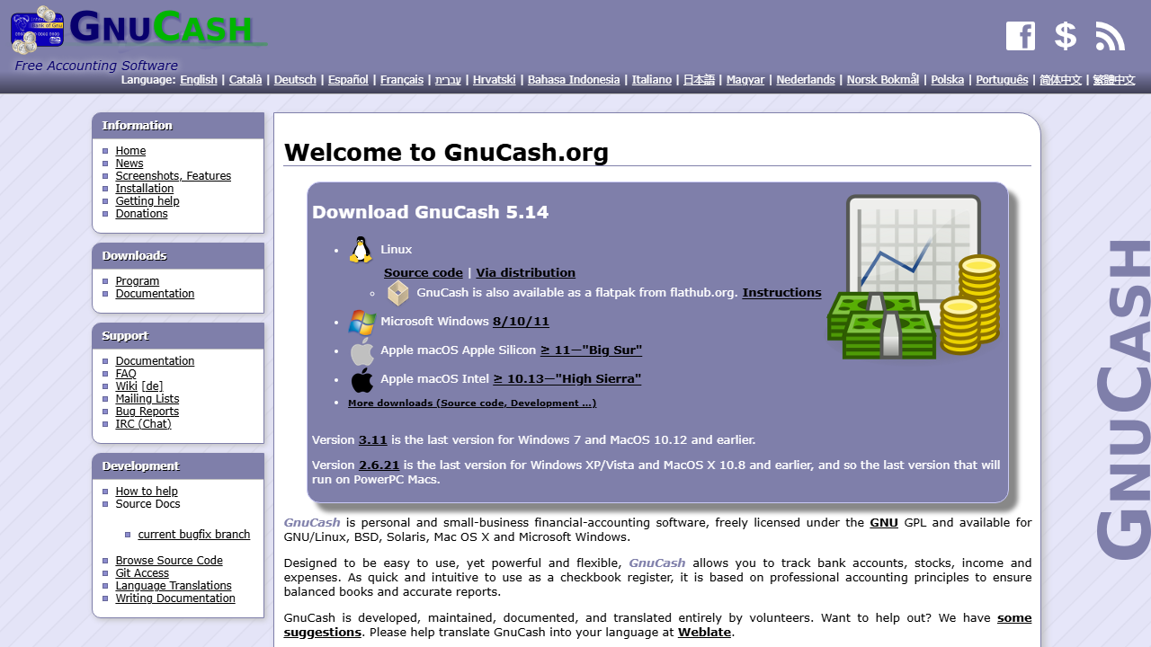GnuCash product preview