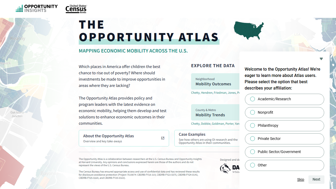 Opportunity Atlas product preview
