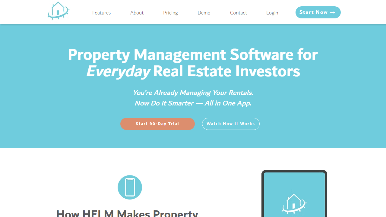 HELM Property Management Software product preview
