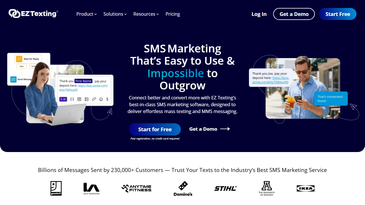 EZ Texting product preview