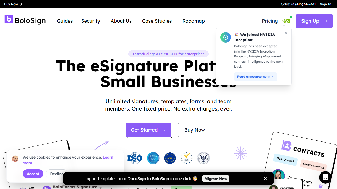 BoloSign product preview
