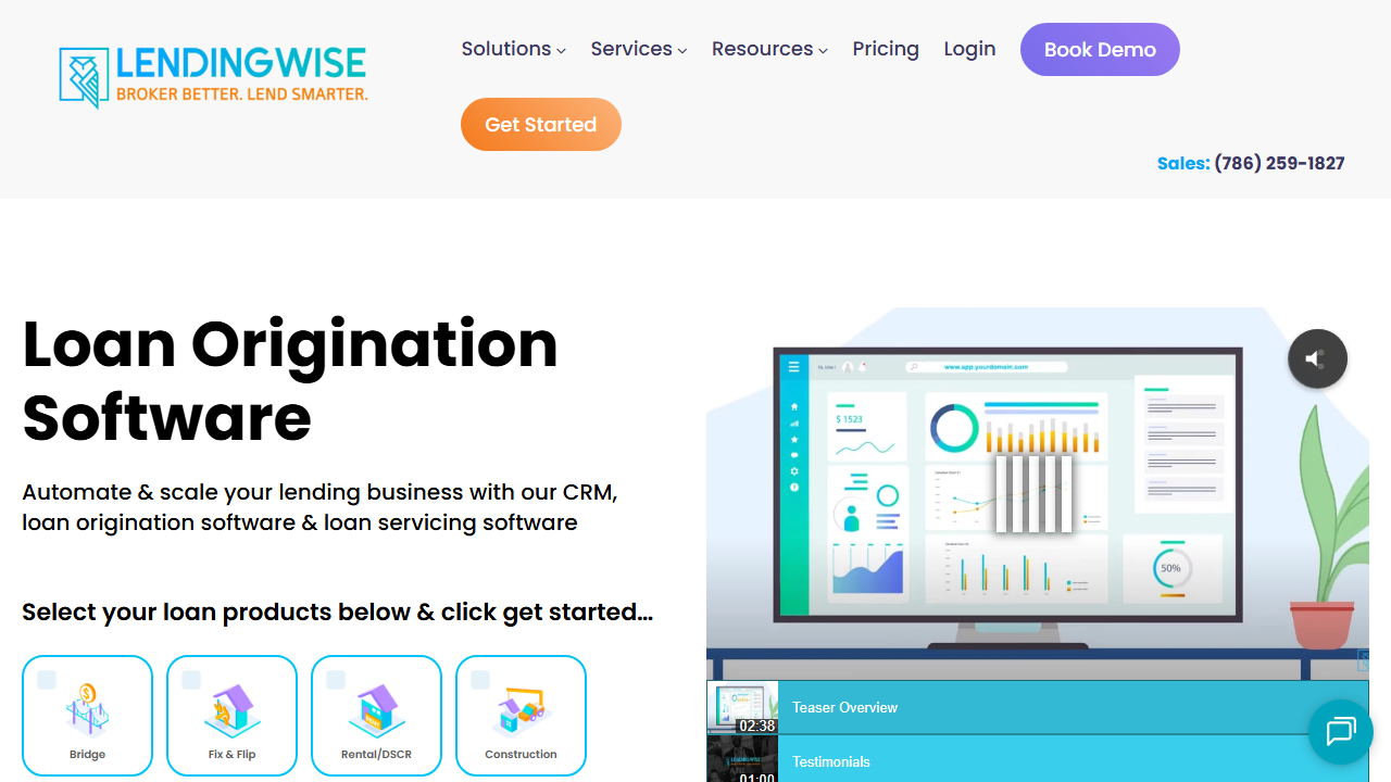LendingWise product preview