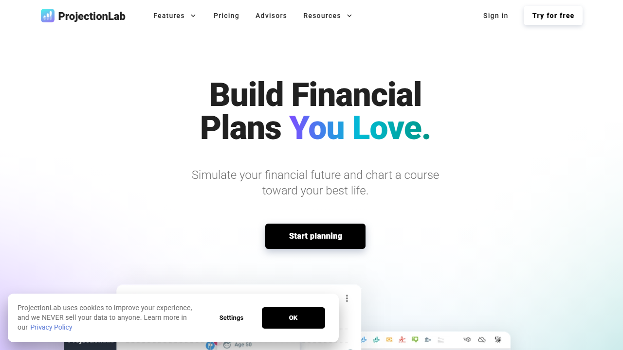 ProjectionLab product preview