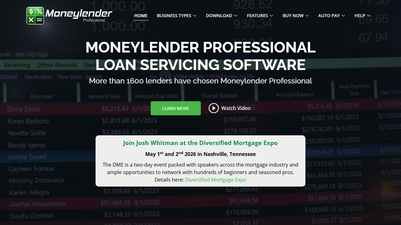 Moneylender product preview