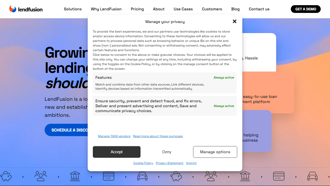 LendFusion product preview