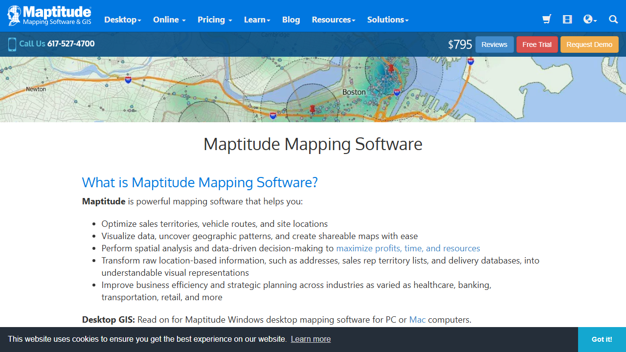 Maptitude product preview