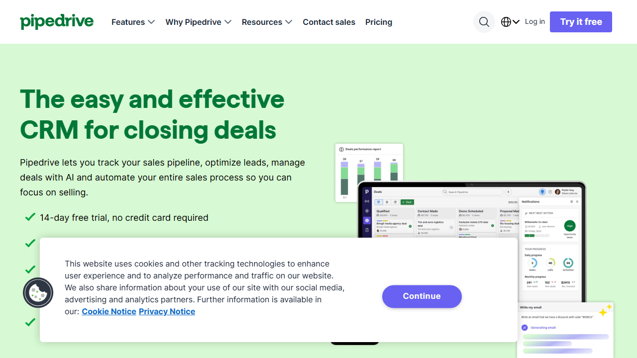 Pipedrive product preview
