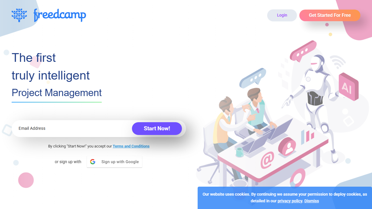 Freedcamp product preview